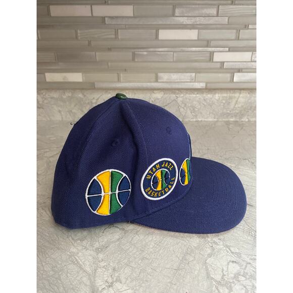 Utah Jazz Multiple-patch NBA Basketball Snapback Hat - Picture 7 of 11
